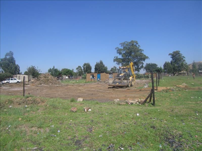 Ground Clearing the site for the daycare centre 2011